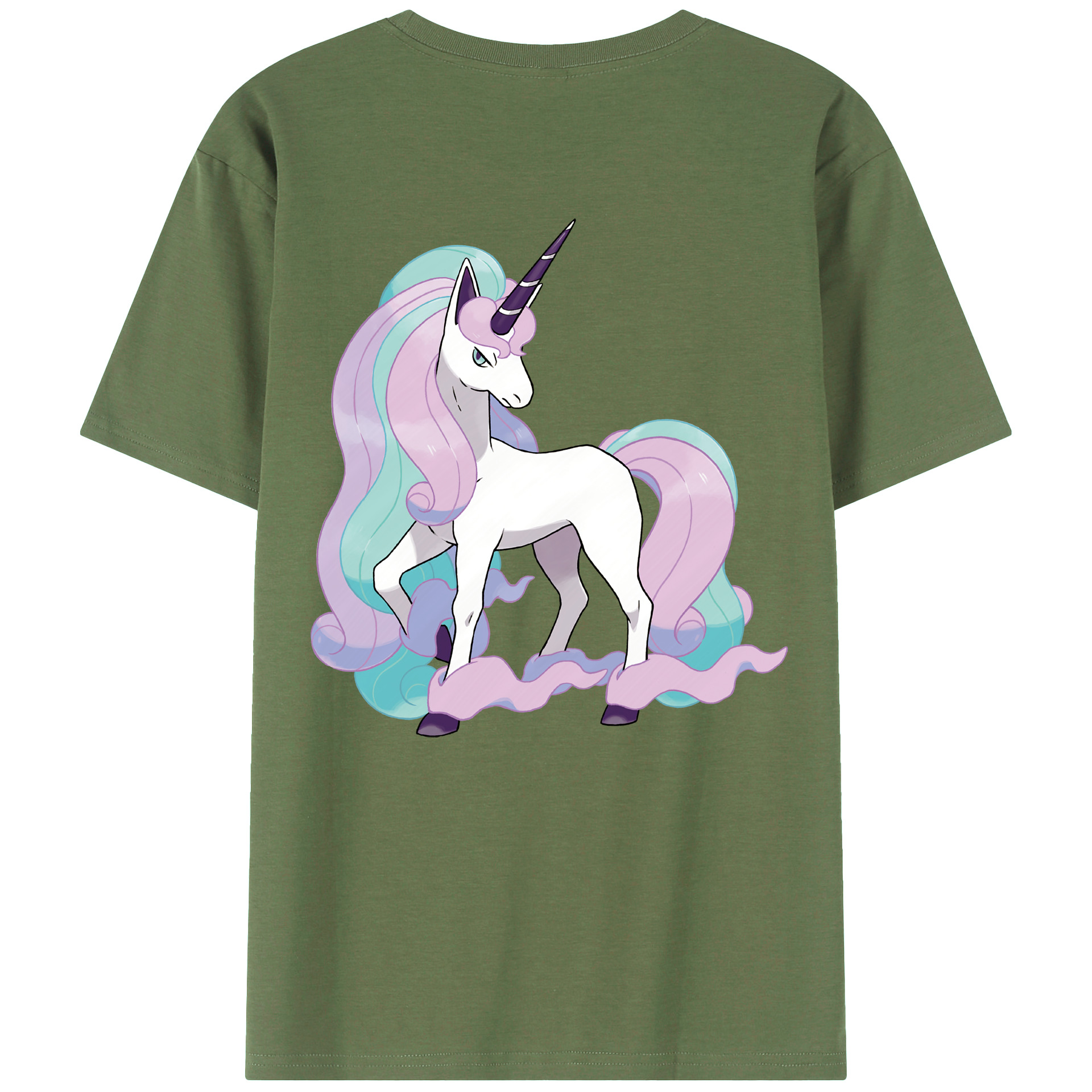 （画像用） ポケットモンスター Pokémon 綿100％ メンズ半袖Tシャツ（バックプリント） 通気性
